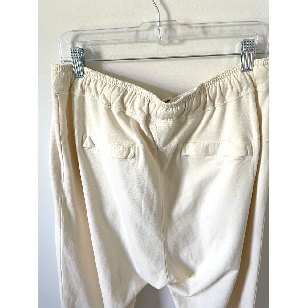 Fore All 100 % Jogger Pocket Sweat Pant Made in USA Cream Size Extra Large NEW - Picture 7 of 10